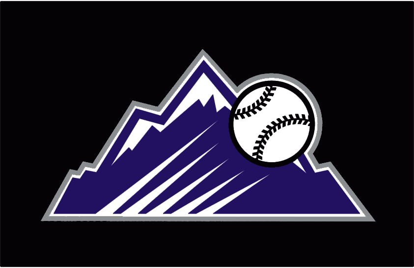 Colorado Rockies 2013-2016 Batting Practice Logo vinyl decal